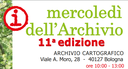 I Mercoledì Dell'archivio - Autunno 2019