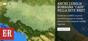 Il patrimonio dei dati geografici dell'Emilia-Romagna condiviso sul portale RNDT
